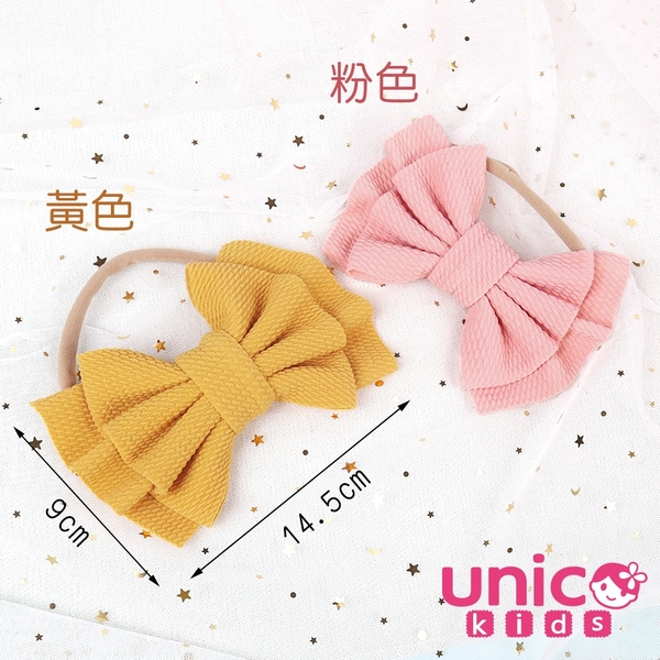 UNICO 兒童 歐美立體感雙層大蝴蝶結髮帶/髮飾 product thumbnail 7