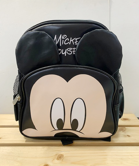 【震撼精品百貨】米奇/米妮_Micky Mouse~迪士尼皮革後背包-米奇黑#01007