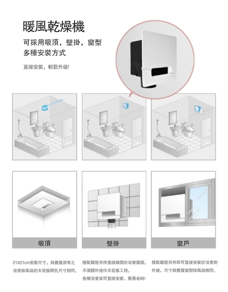 【麗室衛浴】專為排風扇設計美國KARAT KB- 1241 無線遙控浴室暖風機附無線遙控面板