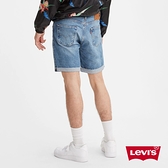 Levis 男款 501 93 復古排釦直筒牛仔短褲 / 彈性布料 / 不收邊褲口