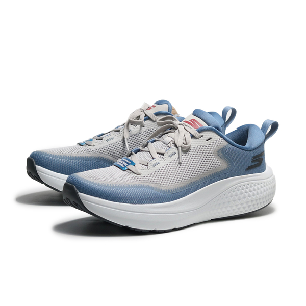 SKECHERS 慢跑鞋 GO RUN SUPERSONIC MAX 灰藍 厚底 男 246086BLGY