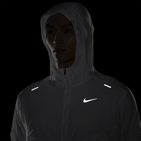 Nike 男 連帽 外套 慢跑 透氣 反光細節 收納 白 CZ9071-100 product thumbnail 9