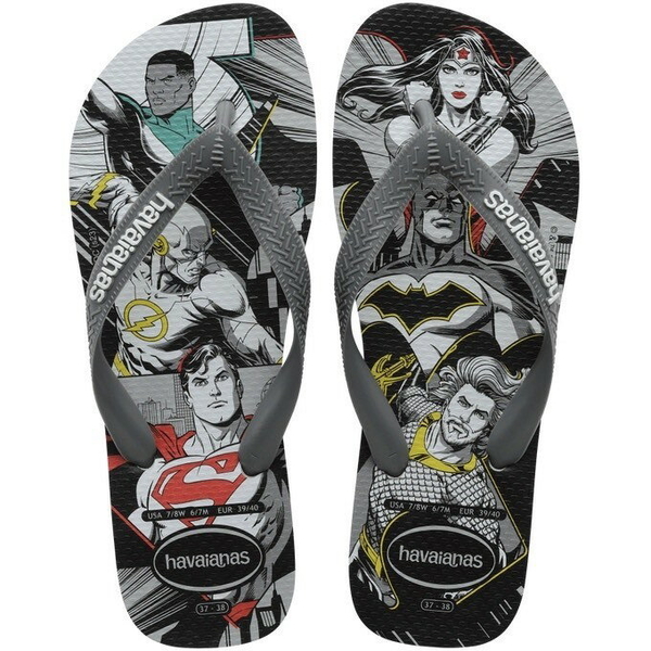 havaianas 哈瓦士 巴西人字拖 男款 Top Heroes DC 正義聯盟 涼鞋 拖鞋 夾腳拖 海灘鞋【南風百貨】