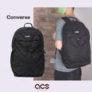 Converse 包包 Transition 男女款 黑 後背包 水瓶袋 筆電 大容量【ACS】 10022097A01