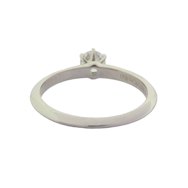 【二手名牌BRAND OFF】Tiffany & Co 蒂芬妮 Tiffany Setting 0.33CT 鑽石 PT950 鉑金戒指 product thumbnail 4