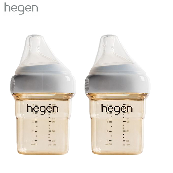 hegen 金色奇蹟 PPSU 多功能方圓型寬口奶瓶 新加坡 小金奶瓶 150ml 雙瓶組 0083