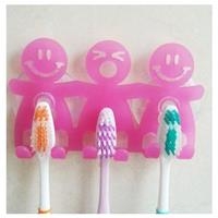 Qmishop 一家子三口的造型牙刷架 牙刷掛/牙刷架/牙刷伴侶/牙刷座 【J105】