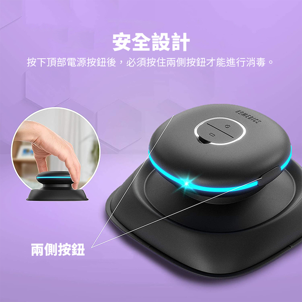 美國 HOMEDICS 家醫 隨身紫外線滅菌消毒儀 SAN-W100-BK product thumbnail 8