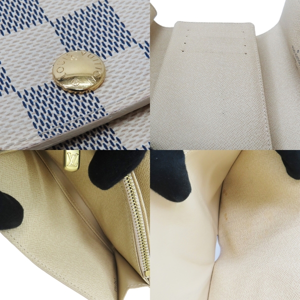 【二手名牌BRAND OFF】LOUIS VUITTON LV 路易威登 白色 棋盤格 PVC塗層帆布 三折扣式中夾 N63068 product thumbnail 10