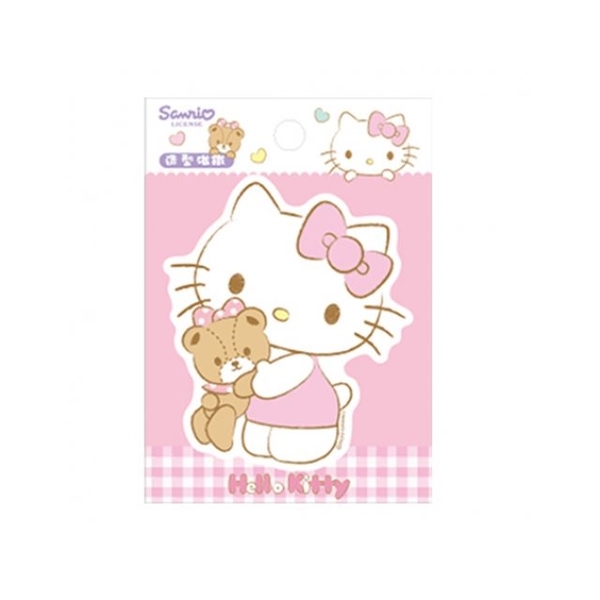 小禮堂 Hello Kitty 造型磁鐵 (抱熊款) 4713752-407107