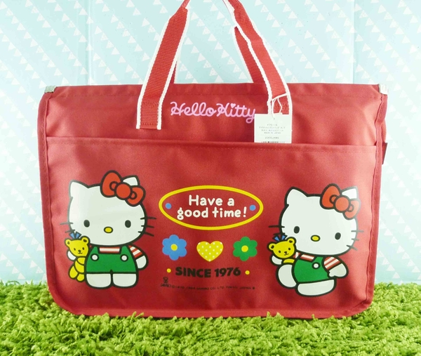 【震撼精品百貨】Hello Kitty 凱蒂貓~提袋~抱熊熊【共1款】