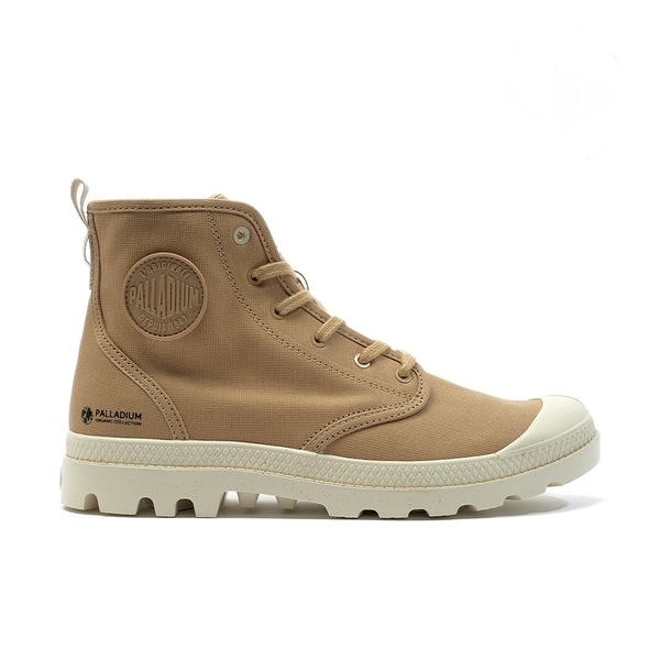 PALLADIUM PAMPA HI ZIP ORGANIC 拉鍊 有機棉 休閒靴 休閒 79101-209 卡其色 中性碼