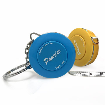 Panrico 百利世 1.5M鑰匙圈布捲尺 德國設計自動伸縮布尺