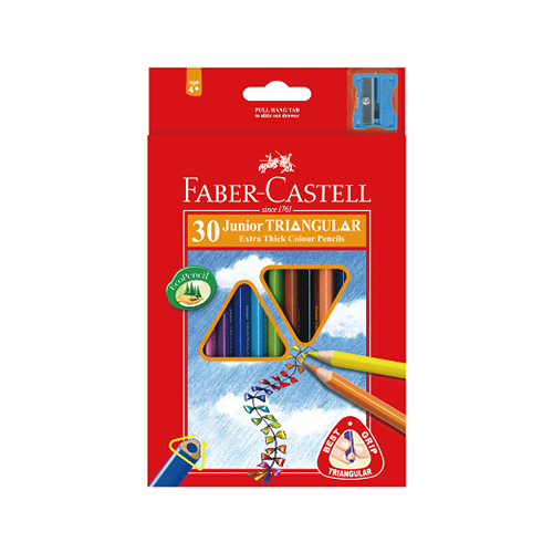 Faber-Castell 輝柏 大三角油性色鉛筆30色 NO.16-116538-30