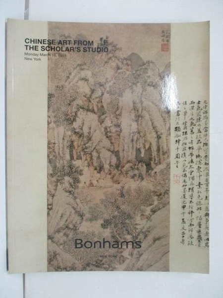 【書寶二手書T9／收藏_EFZ】Bonhams_Chinese Art From The Scholar s Studio_2015/3/16