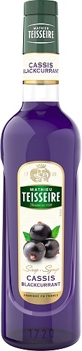 Teisseire 糖漿果露-黑醋栗風味 Blackcurrant 法國頂級天然糖漿 1000ml【良鎂咖啡精品館】