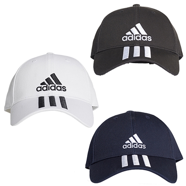 現貨】Adidas 6-Panel 3-S 帽子老帽休閒三條線黑/ 白/ DU0196 / DU0197 / GE0750 棒球帽/鴨舌帽| Yahoo奇摩購物中心