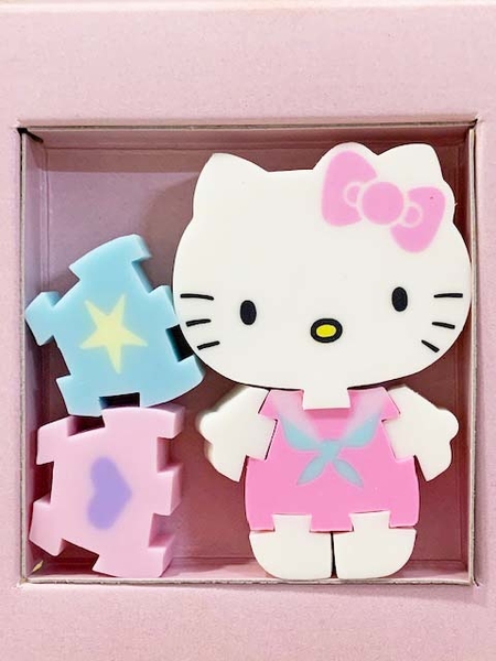 【震撼精品百貨】Hello Kitty 凱蒂貓~橡皮擦-拼圖*01600 product thumbnail 3