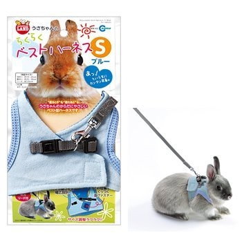 『寵喵樂旗艦店』 【MW-40咖啡MW-42粉MW43藍】日本MARUKAN寵物兔專用外出胸背袋組S號 product thumbnail 2