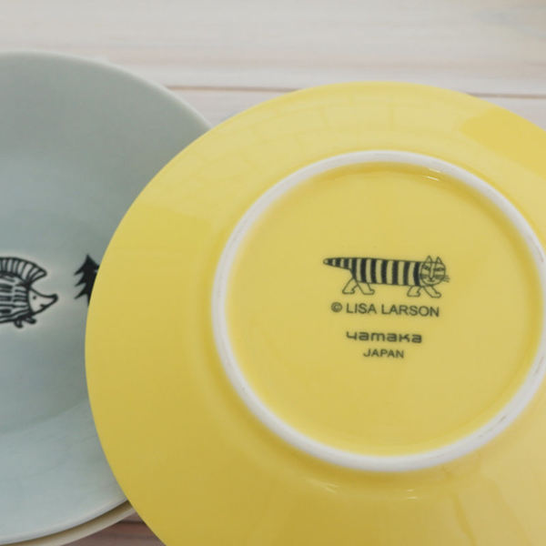 日本製 Lisa Larson 餐盤 瓷盤 陶瓷盤 盤子 點心盤 13.5cm 4件組【南風百貨】 product thumbnail 7