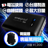 【限量贈 專屬萬用包】enerpad AC160K 攜帶式直流電/交流電行動電源【160800mah】