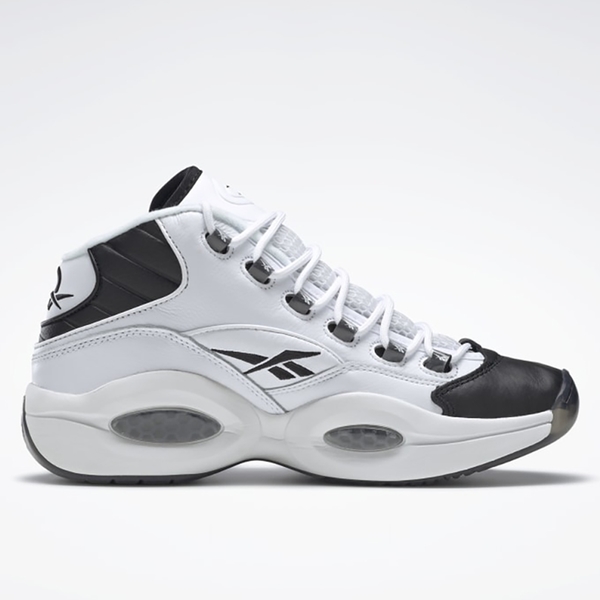 REEBOK QUESTION MID 男鞋 籃球 艾佛森 皮革 白 黑【運動世界】GX5260 product thumbnail 2