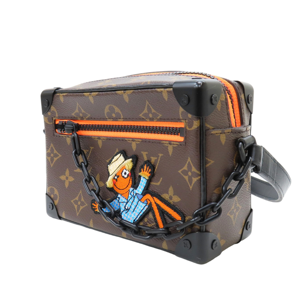 【二手名牌BRAND OFF】LOUIS VUITTON LV 路易威登 原花 PVC塗層帆布 稻草人 Mini Soft Trunk 肩背包 M80159 product thumbnail 3