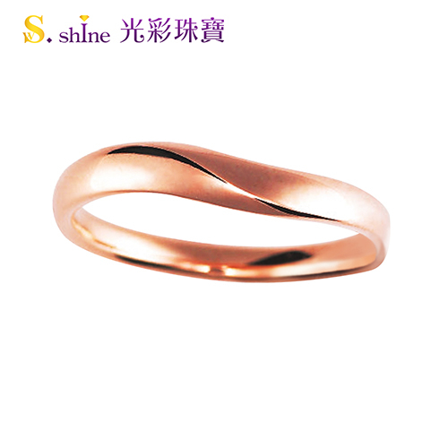 【光彩珠寶】婚戒 日本18K金結婚戒指 對戒 愛情軌跡 product thumbnail 2