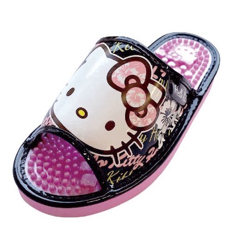 【震撼精品百貨】凱蒂貓_Hello Kitty~日本三麗鷗凱蒂貓按摩鞋(蝴蝶結)-粉/白/黑【共三色】