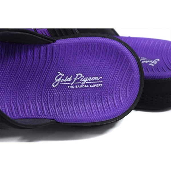 G.P (GOLD PIGEON) 阿亮代言 雙帶拖鞋 女鞋 黑/紫色 G1583W-41 no499 product thumbnail 5