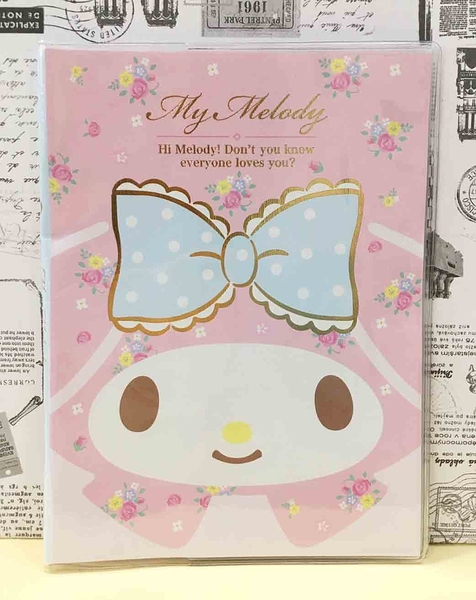 【震撼精品百貨】My Melody 美樂蒂~證件套-大臉#49482