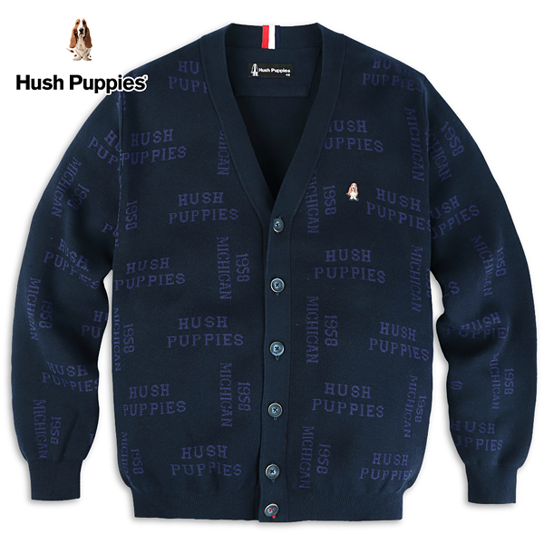 Hush Puppies 線衫 男裝品牌緹花開襟線衫