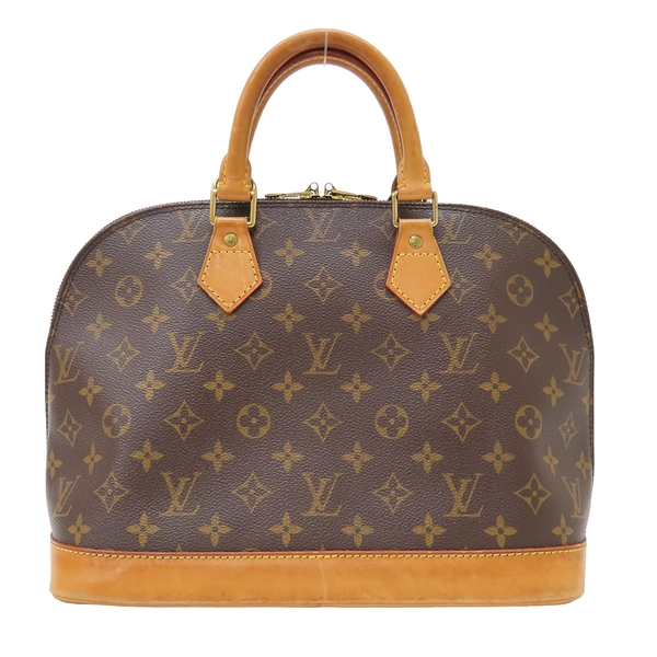 【二手名牌BRAND OFF】LOUIS VUITTON LV 路易威登【再降價】棕色 原花帆布 Alma PM 艾瑪手提包 金扣 M53151