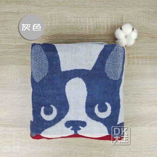 法國鬥牛犬 無撚紗大浴巾 法鬥 純棉 柔軟蓬鬆 大浴巾 Bulldog Towel【DK大王】 product thumbnail 7