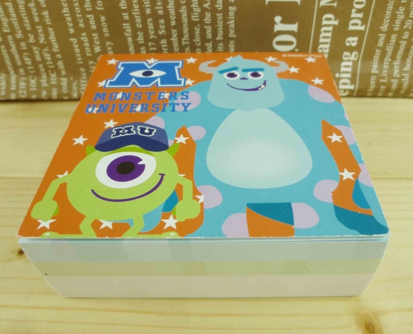 【震撼精品百貨】Monsters University_怪獸大學~便條本-橘星星圖案 product thumbnail 4