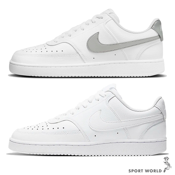 Nike 女鞋 休閒鞋 Court Vision Low 小AF1 白銀/全白【運動世界】CD5434-111/CD5434-100