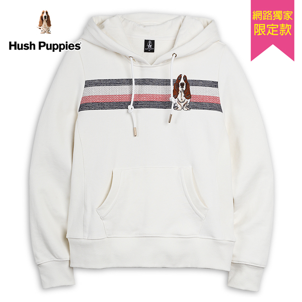 Hush Puppies 帽T 女裝三色織紋繡花刺繡狗帽T product thumbnail 3