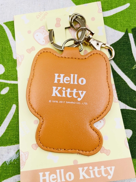 【震撼精品百貨】Hello Kitty 凱蒂貓~日本三麗鷗sanrio KITTY皮革鑰匙圈鎖圈-狗年*00607 product thumbnail 3