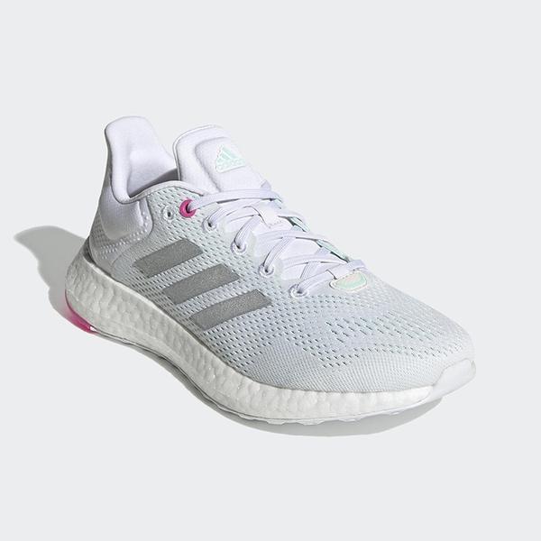 ADIDAS PUREBOOST 21 女鞋 慢跑 BOOST中底 避震 網布 透氣 白 銀 粉【運動世界】GY5097 product thumbnail 3