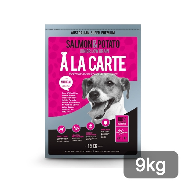 寵物家族-澳洲A LA CARTE阿拉卡特 - 敏感肌膚犬 鮭魚低穀配方9kg
