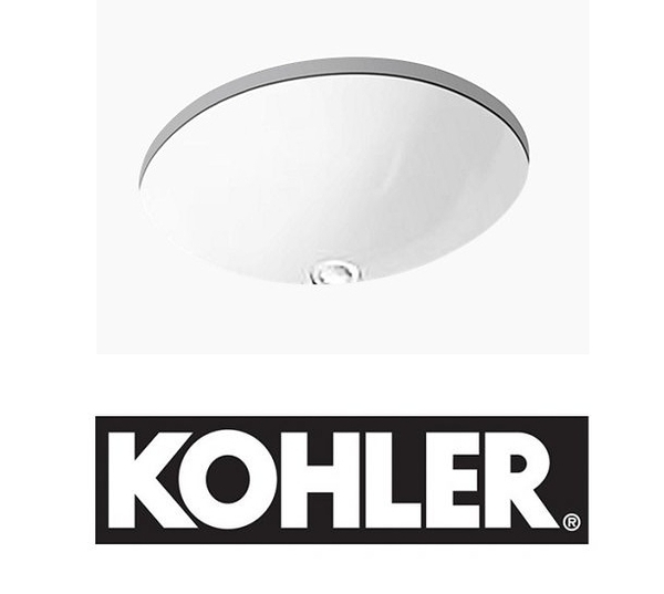 【麗室衛浴】美國科勒 Kohler CHALICE 97012 T-0 50.8×42.9×19.5cm橢圓型下崁盆