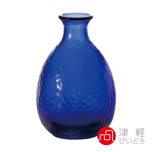 日本津輕 耐熱清酒壺260ml-藍 品酒必備 小酌 清酒壺 日式手作 耐熱玻璃 和風酒壺 好生活