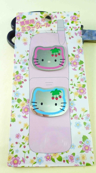 【震撼精品百貨】Hello Kitty 凱蒂貓~KITTY立體貼紙-鏡面野草莓*71481