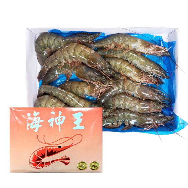 海神王 冷凍生白蝦 21/25P 約600g/盒 淨重約 500g 泰國 冷凍食品 product thumbnail 2