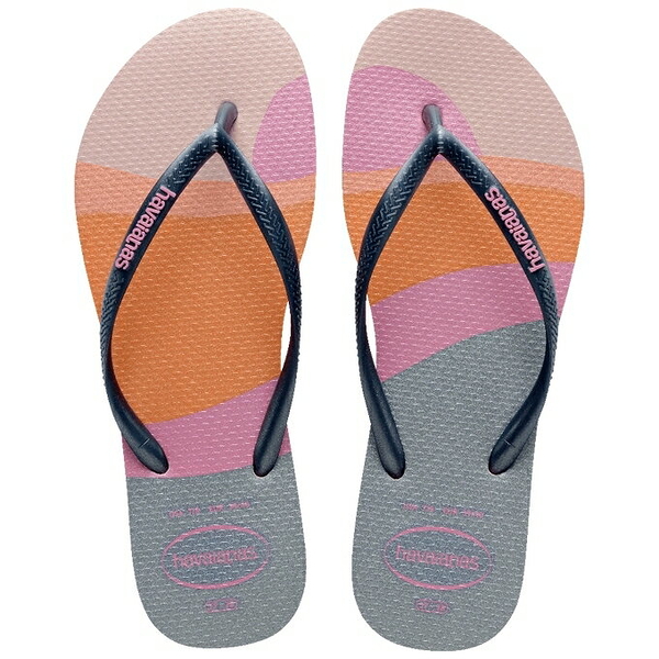 havaianas 哈瓦士 巴西人字拖 女款 Slim palette glow 灰藍 海灘鞋 拖鞋 夾腳拖 涼鞋【南風百貨】