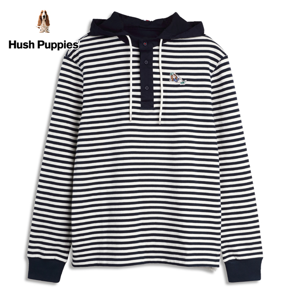 Hush Puppies 連帽上衣 男裝條紋帽可拆長袖上衣 product thumbnail 2