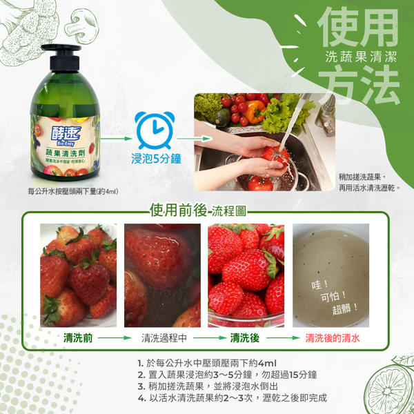 多益得酵速蔬果清洗劑500ml product thumbnail 4