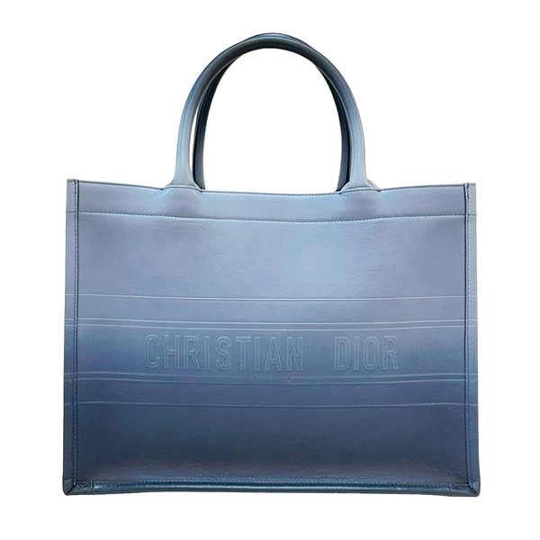 【二手名牌BRAND OFF】Dior 迪奧 藍色 牛皮 漸層 Book Tote 托特包