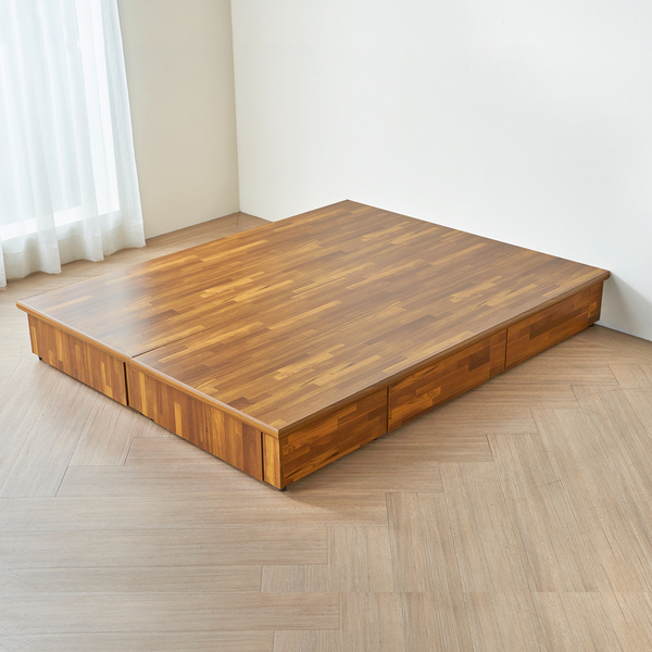 收納床底 伊芙琳現代風木做系列雙人5尺抽屜床底/4色/H&D東稻家居