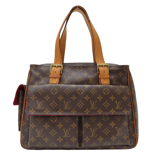 【二手名牌BRAND OFF】LOUIS VUITTON LV 路易威登 棕色 原花帆布 Multipli Cite 手提肩背包 金扣 M51162